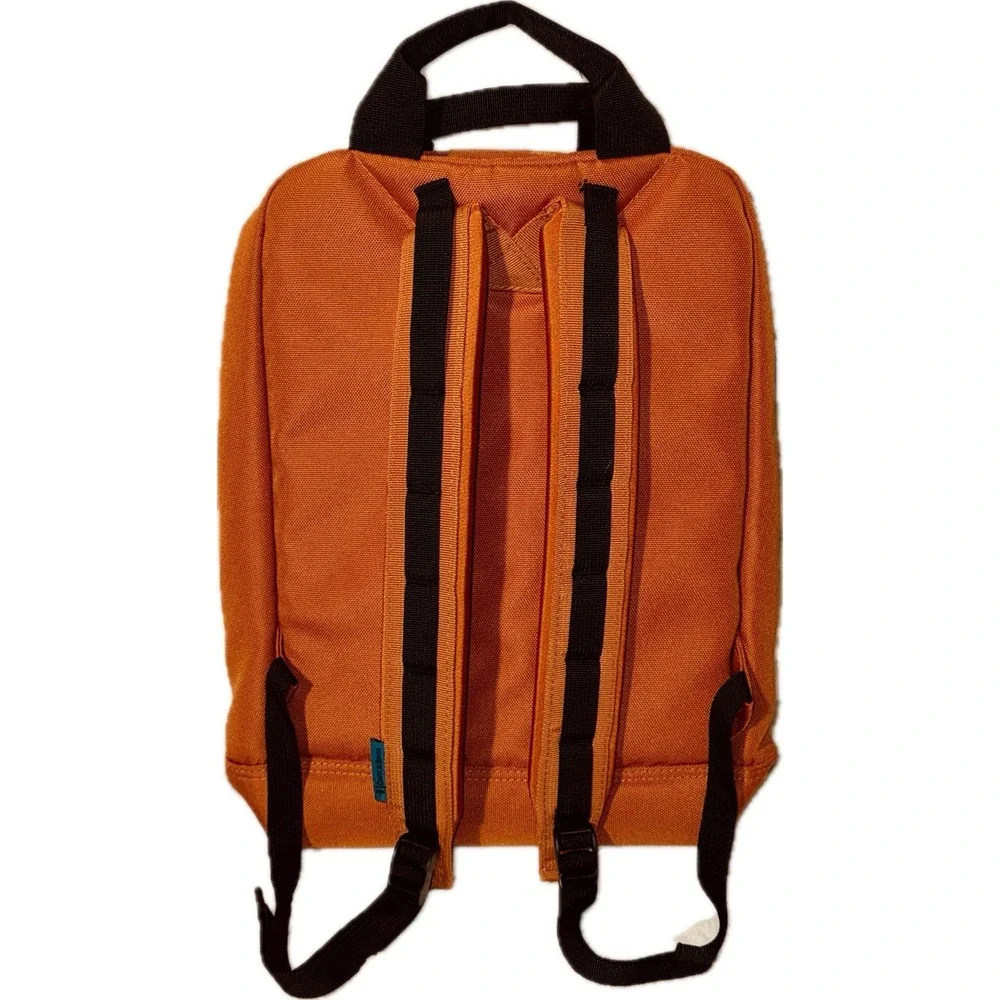 Dutch Bros Coffee Backpack Burnt Orange Employee Promo Laptop Travel Bag 16.5x12